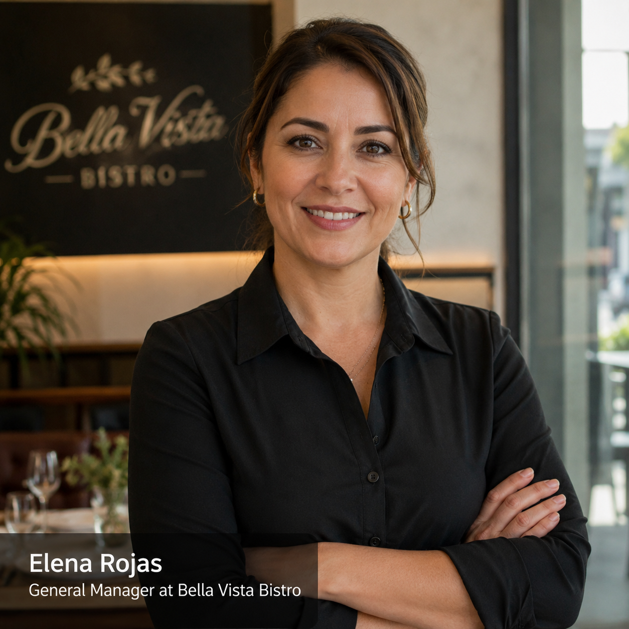 Elena Rojas, General Manager at Bella Vista Bistro